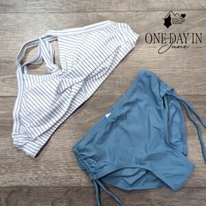 Aleumdr Cross Front Bikini Swimsuit Size 9-10Y